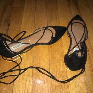 Steve Madden tie up ballet flats